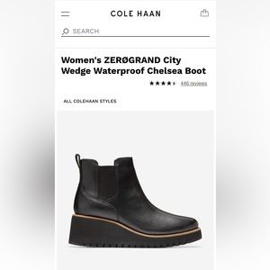 Colehaan City Wedge Boot